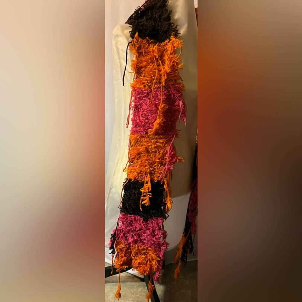 Color Block String Scarf. - image 6